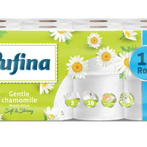 Pufina Chamomile Toalettpapír - 3 réteg, 16 tekercs