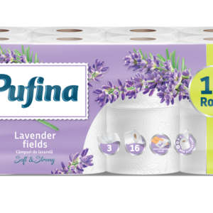 Pufina Lavender Fields Toalettpapír - 3 réteg, 16 tekercs
