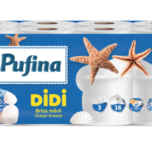 Pufina DIDI Ocean Breeze Toalettpapír - 3 réteg, 16 tekercs