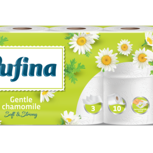 Pufina Chamomile Toalettpapír - 3 réteg, 10 tekercs