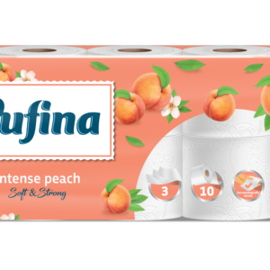 Pufina Intense Peach Toalettpapír - 3 réteg, 10 tekercs