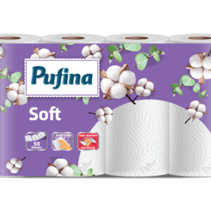 Pufina Soft Papírtörlő - 2 réteg, 4 tekercs