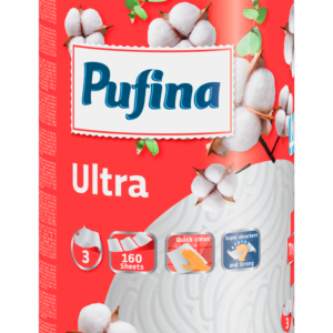 Pufina Ultra Papírtörlő - 3 réteg, 1 tekercs
