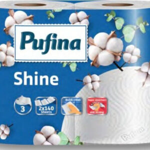 Pufina Shine Papírtörlő - 3 réteg, 2 tekercs