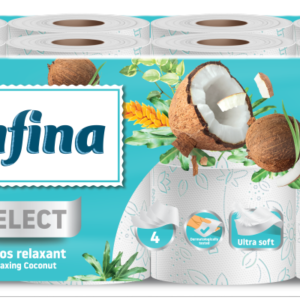 Pufina Relaxing Coconut Toalettpapír - 4 réteg, 16 tekercs